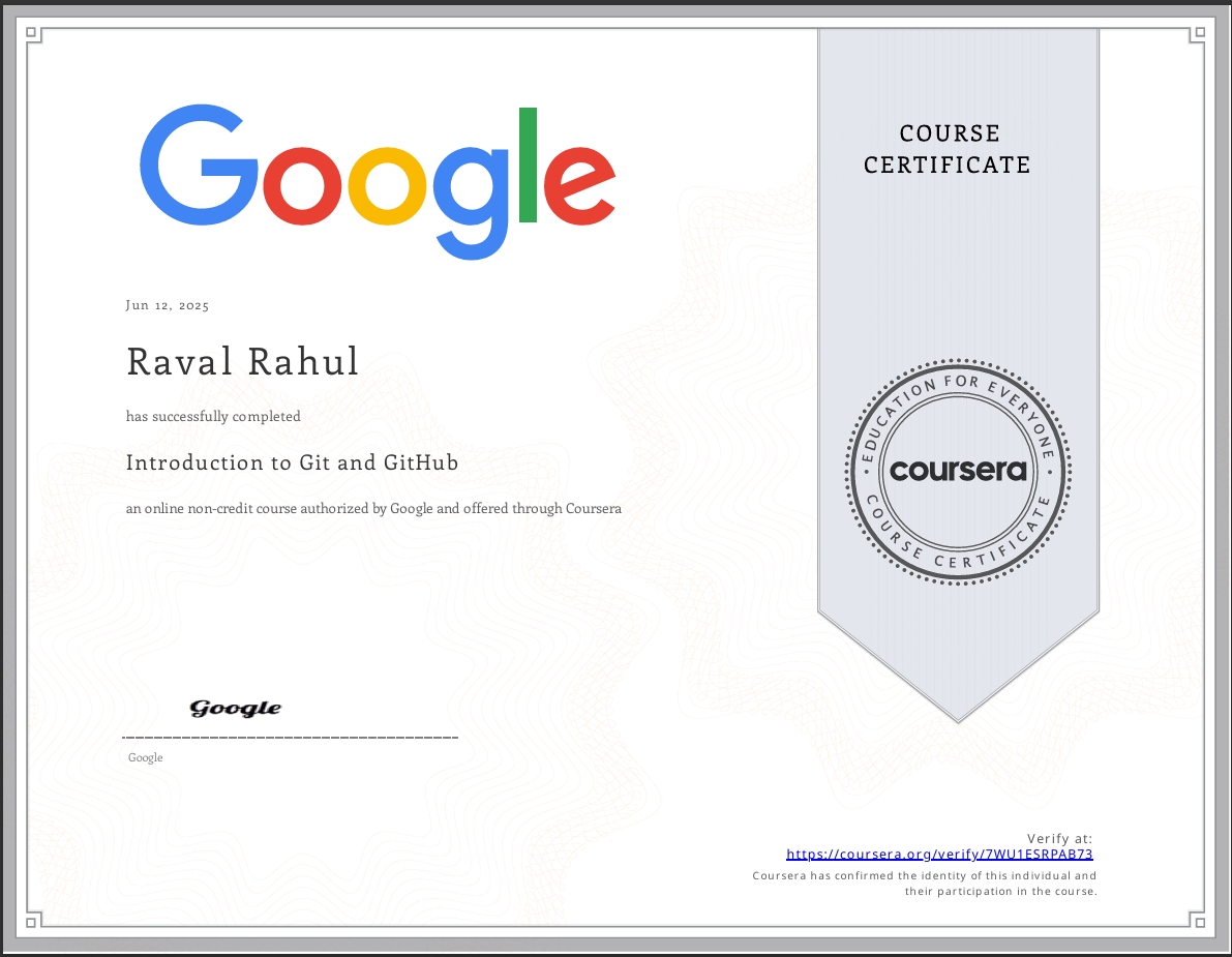 Google Certificate